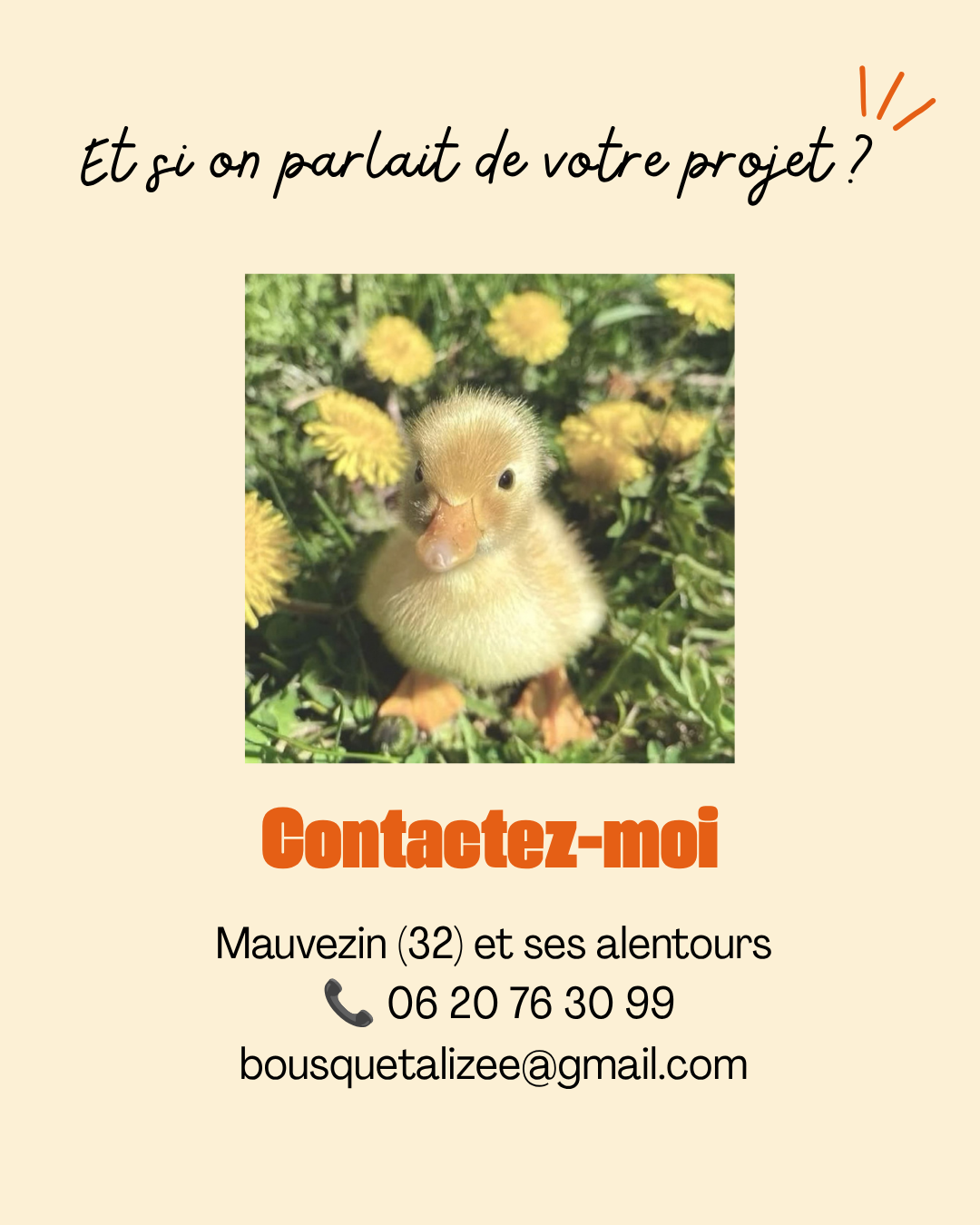 Coordonnées de La Com du Gers avec un caneton